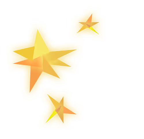 Decorative Cluster of Three Stars